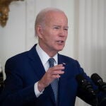 US President Joe Biden attends an event on high-speed internet infrastructure