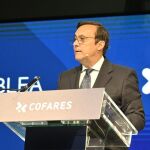 Eduardo Pastor, durante la asamblea general de Cofares
