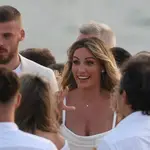 Edurne y De Gea en su preboda en Menorca.