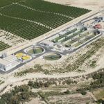 Imagen de la estación depuradora de Alguazas