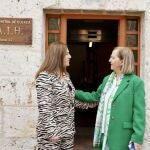 La delegada del Gobierno en Castilla y León, Virginia Barcones, junto a la presidenta de la CHD, María Jesús Lafuente asiste a la jornada de puertas abiertas organizada por la CHD con motivo del Día Mundial del Agua