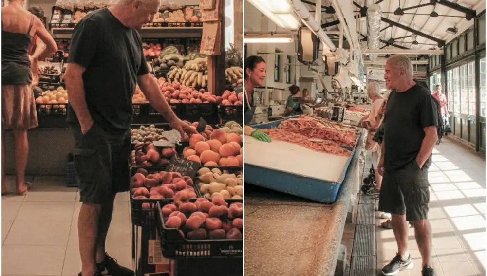 A Víctor Manuel le gusta comprar en el Mercado de Chamartín todo lo necesario para la elaboración de uno de sus platos
