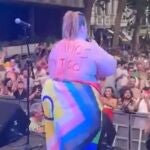 Itziar Castro quiso aprovechar su intervención en el Orgullo de Madrid para mostrar su apoyo a la activista Rocío Saiz