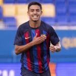Ilias Akhomach con el Barcelona
