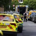 Several people were injured after a car collided with a building at a primary school in Wimbledon