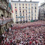 Todo preparado en Pamplona para el inicio de los Sanfermines de 2023 con el lanzamiento del chupinazo a cargo de Osasuna