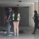 Atraco en una sucursal de Banco Santander en Burgos que acabó con el atracador abatido