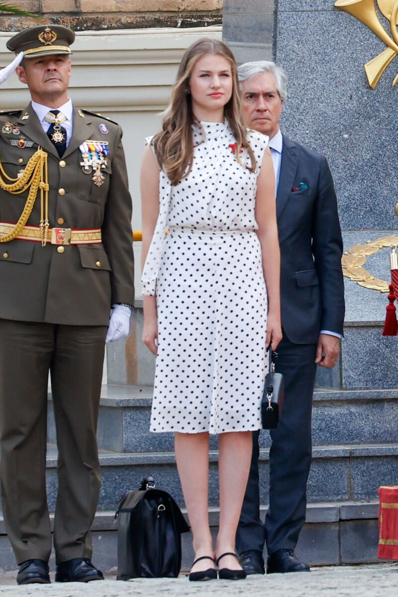 Leonor en la academia Militar de Zaragoza.