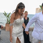 Sandra Garal y Marco Asensio en su preboda en Mallorca.