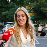 Alejandra Onieva a su llegada a la preboda.