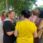 La número 1 de Por Ávila al Senado, Ruth Pindado, visita la localidad de Arévalo