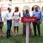 La secretaria de Organización del PSOECyL, Ana Sánchez, presenta la campaña electoral del PSOE en Castilla y León junto al cabeza de lista del PSOE al Congreso por Salamanca y secretario general del PSOE de Salamanca, David Serrada