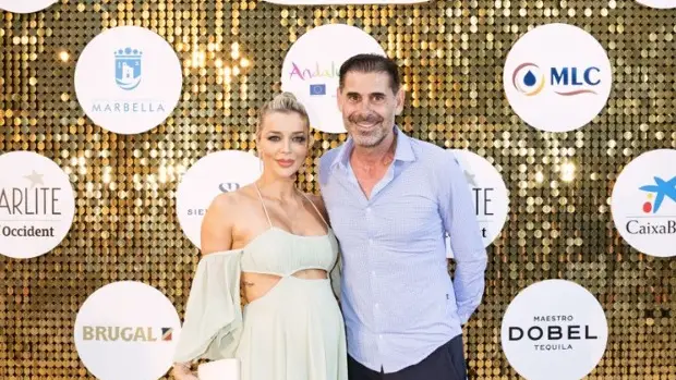 Fani Stipkovic y Fernando Hierro