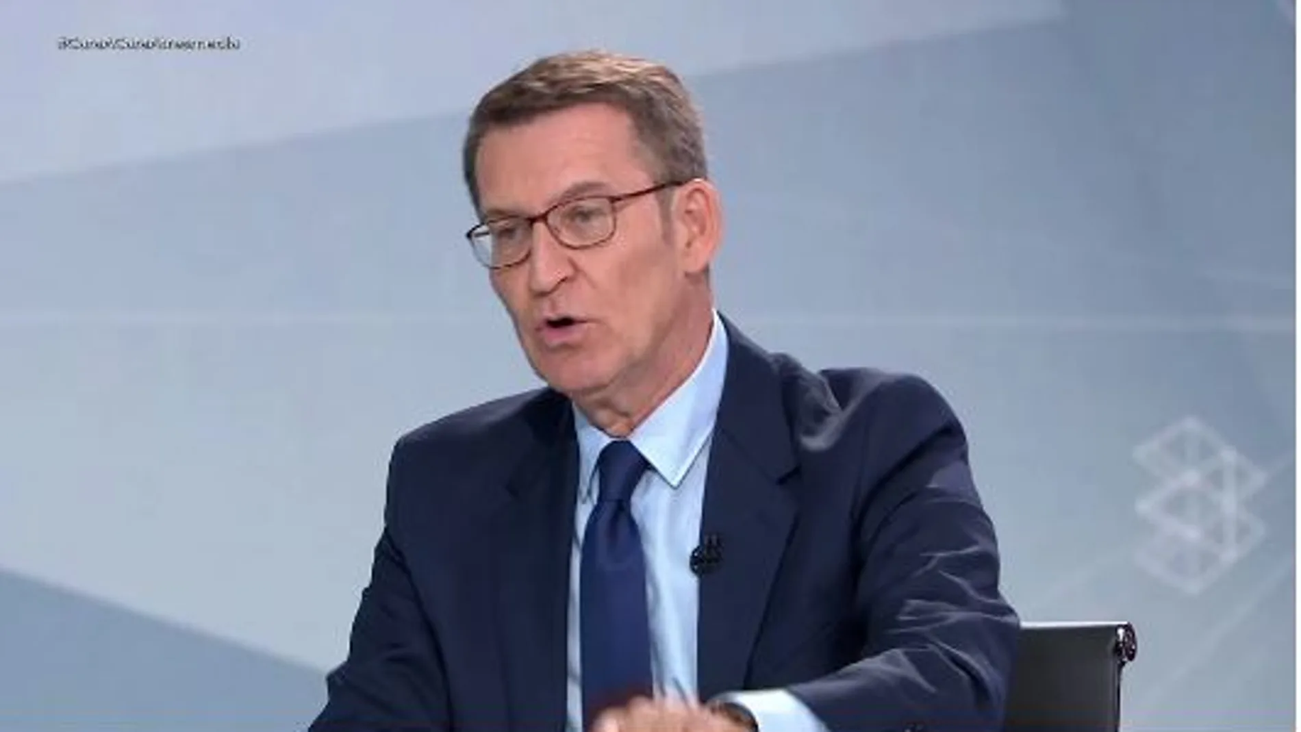 Alberto Núñez Feijóo, en un momento del debate