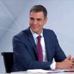 Pedro Sánchez, en una imagen del debate
