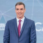 Pedro Sánchez en el debate electoral.