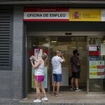 Una oficina de servicio publico de empleo en Madrid