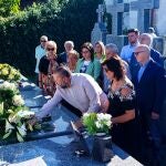 Homenaje a Miguel Ángel Blanco en el cementerio de Orense