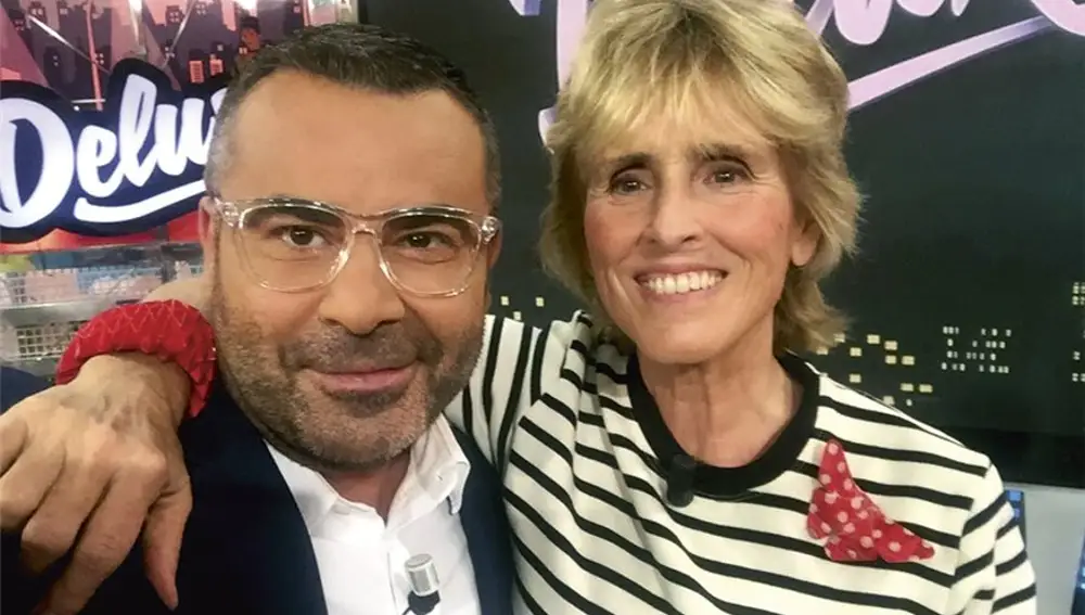 Jorge Javier Vázquez y Mercedes Milá en una emisión anterior del 'Deluxe'