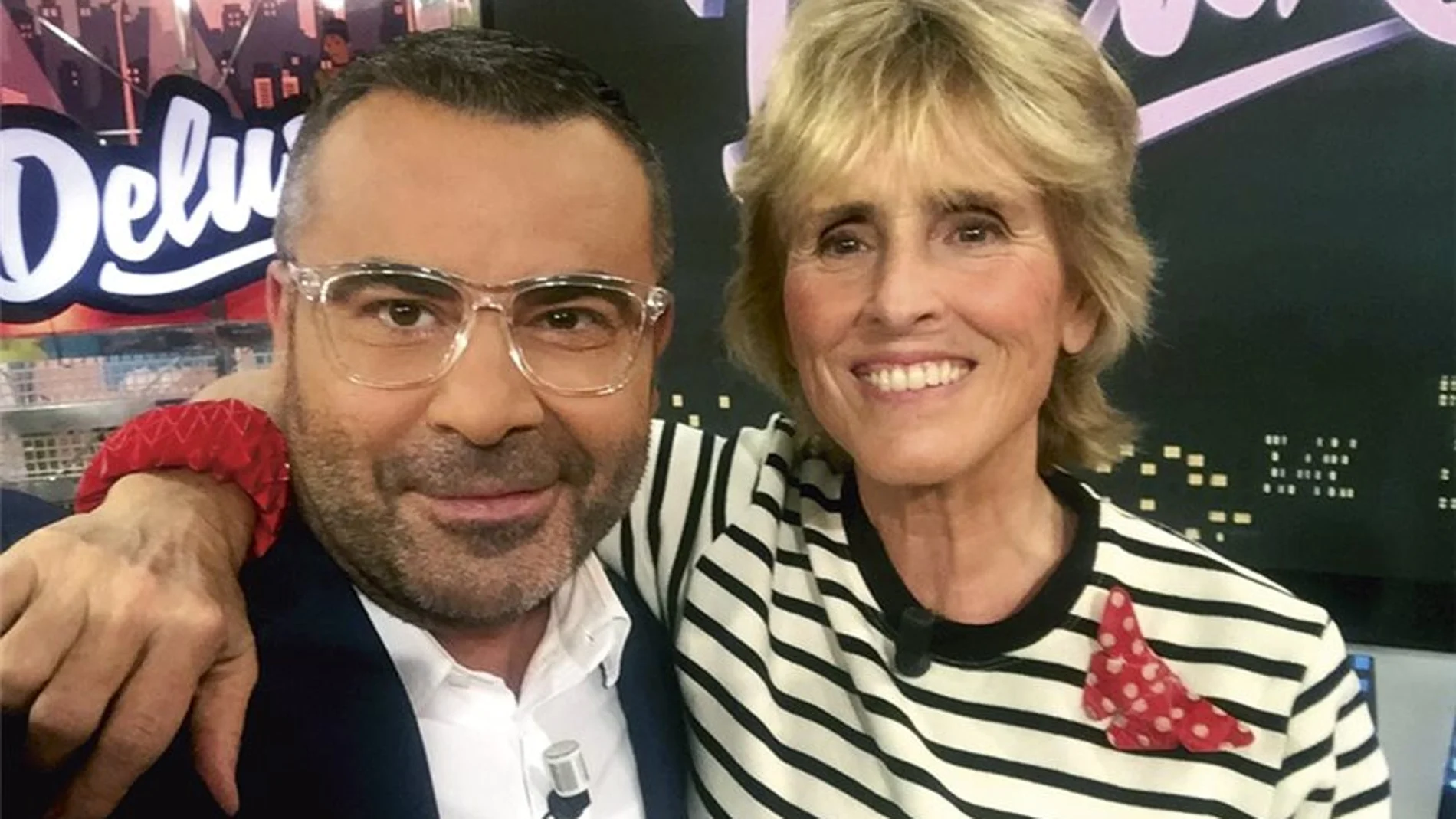Jorge Javier Vázquez y Mercedes Milá en una emisión anterior del 'Deluxe'