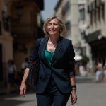 La nueva consellera de Justicia e Interior, Elisa Núñez Sánchez, a su llegada a la reunión con el president de la Generalitat, Carlos Mazón