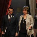 Pere Aragonès y Anna Simó 