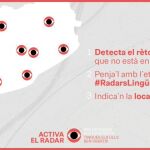 Las localizaciones del "radar lingüístico"