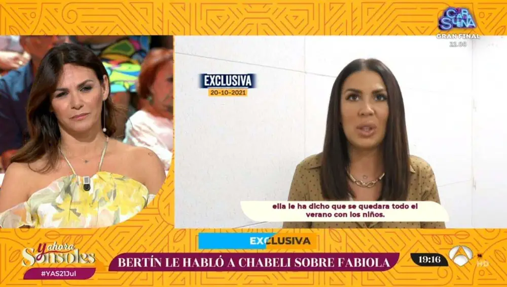 Fabiola Martínez en 'Y Ahora Sonsoles'