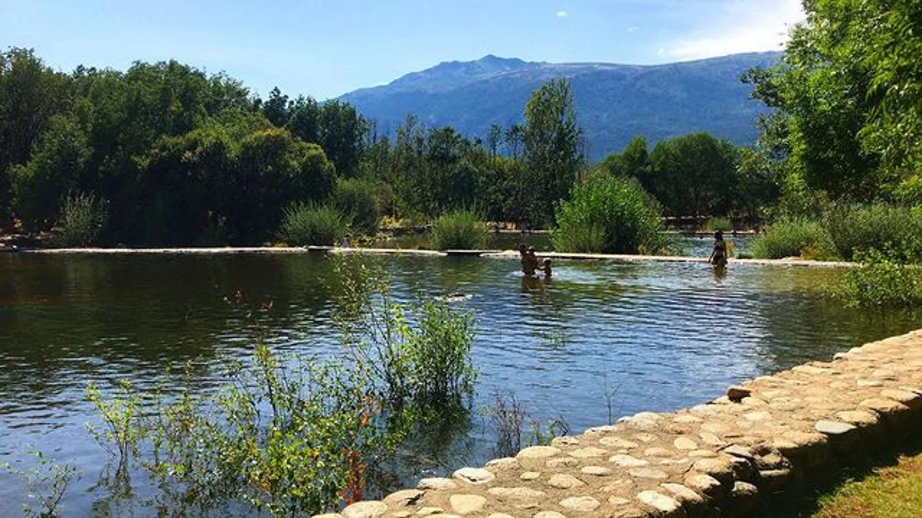 El paraje cuenta con tres pozas naturales