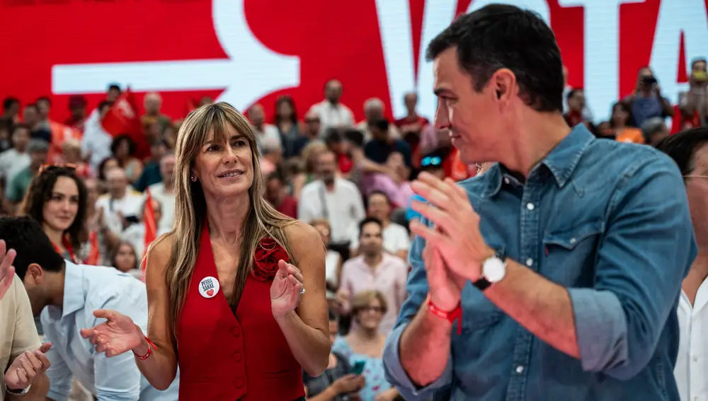 Begoña Gómez y Pedro Sánchez