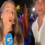 Una reportera francesa denuncia que "un joven del PP" la increpó en directo al grito de "que te vote Txapote"