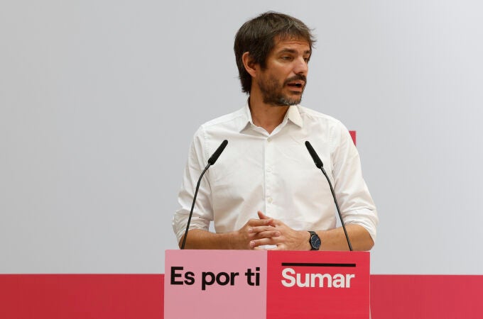 El portavoz de Sumar, Ernest Urtasun, ofrece una rueda de prensa el día después del 23J