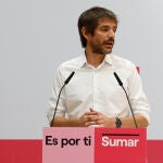 El portavoz de Sumar, Ernest Urtasun, ofrece una rueda de prensa el día después del 23J