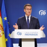 23J.-Feijóo admite que no ha alcanzado las "expectativas" y abre contactos con PNV, UPN, Vox y CC: "No voy a renunciar"