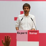 El portavoz de Sumar, Ernest Urtasun, ofrece una rueda de prensa el día después del 23J