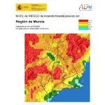 El nivel de incendio forestal es hoy muy alto en la Región