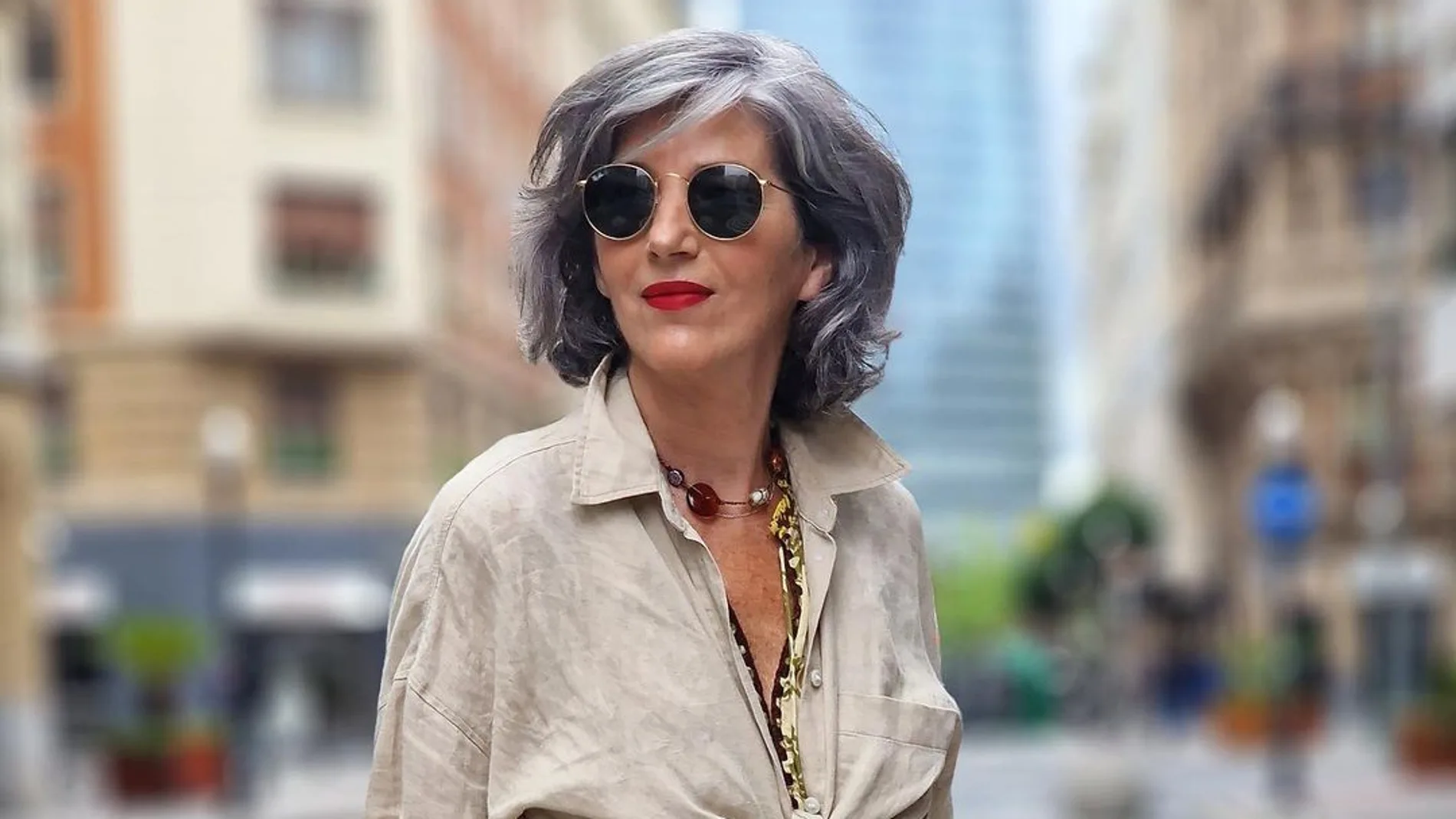 Carmen Gimeno con vestido de Zara.