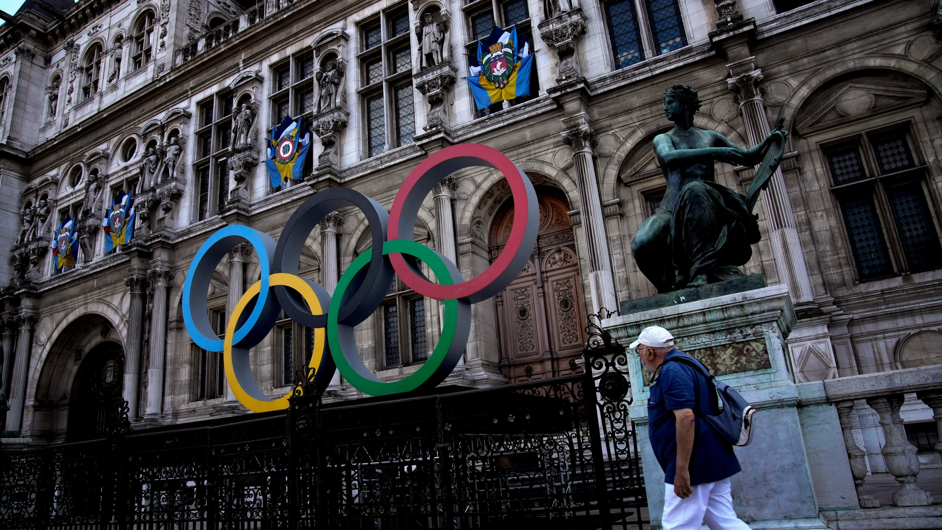 Los anillos olímpicos en París
