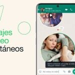 WhatsApp despliega los videomensajes instantáneos, que pueden durar hasta 60 segundos
