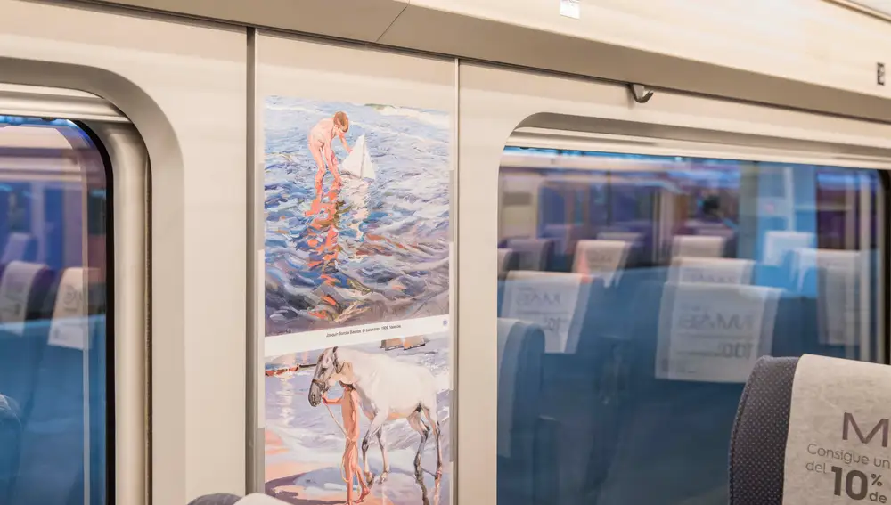 La muestra de reproducciones fotográficas viajará a bordo del AVE Madrid-Valencia