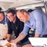 El príncipe William, en un "food truck"