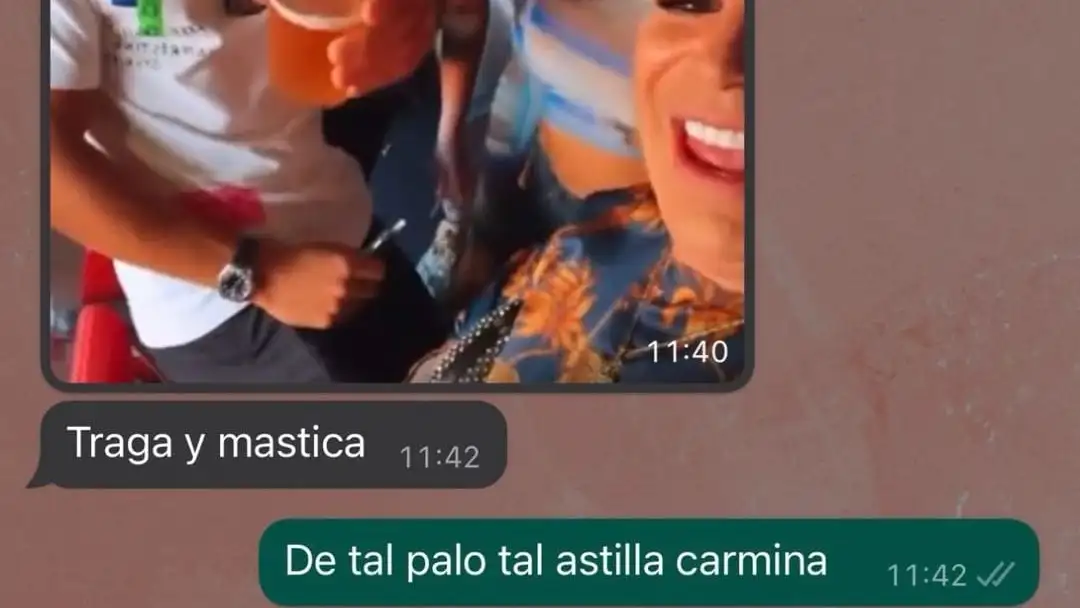 Los mensajes provocadores que Gloria Camila recibe en su móvil