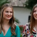 Leonor y Sofía con sus primero looks en Mallorca.