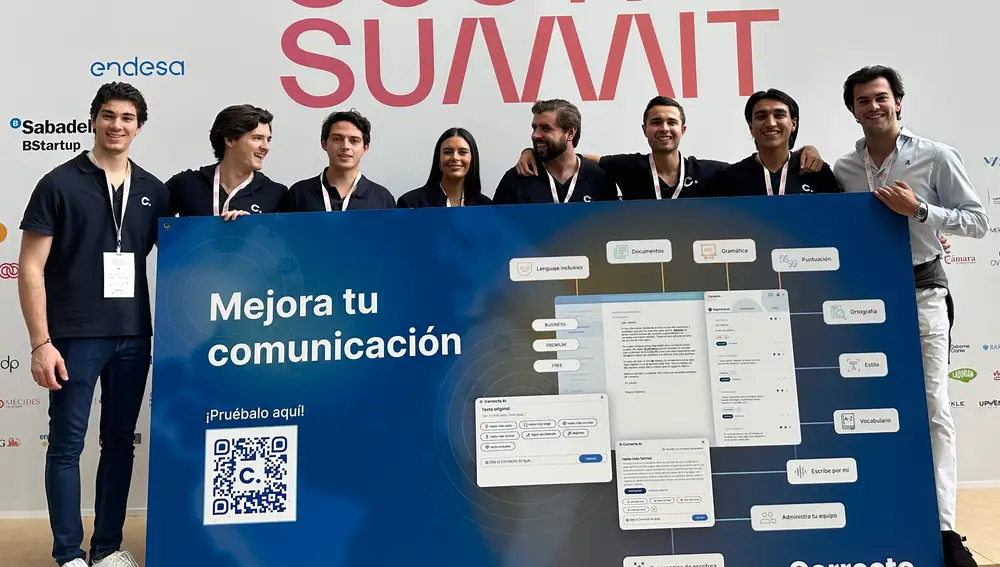 Equipo de Correcto en South Summit