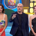 Ramón García flanqueado por Cristinini y Michelle Calvó