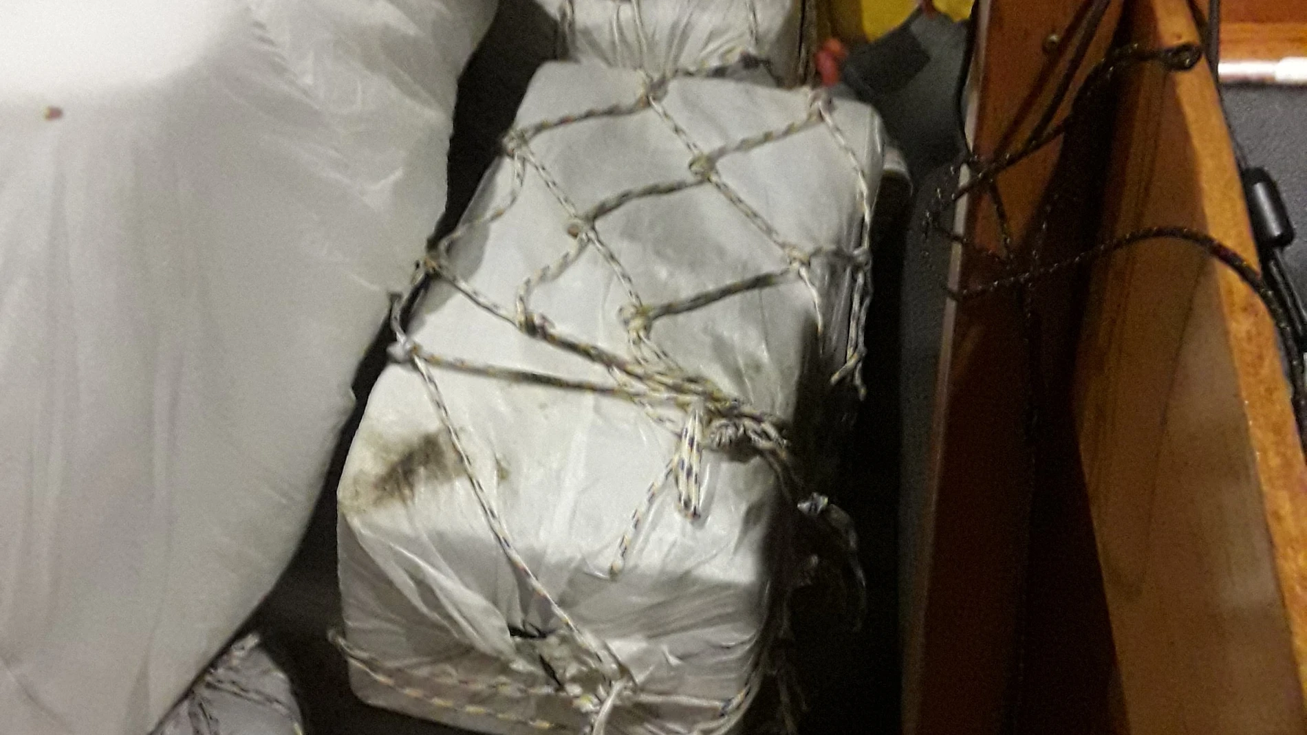 Los fardos de cocaína encontrados en el velero 'Night Falls' la medianoche entre el martes 1 de agosto y el miércoles 2 de agosto con 2.000 kilos de cocaína valorados en 70 millones de euros