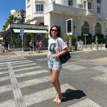 Vicky Martín Berrocal con shorts.