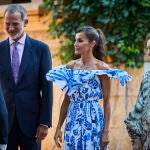 Recepción oficial Reyes Felipe y Letizia en Palacio de Marivent a la sociedad balear. © Alberto R. Roldán / Di