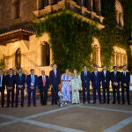 Recepción oficial Reyes Felipe y Letizia en Palacio de Marivent a la sociedad balear. © Alberto R. Roldán / Di