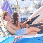 Victoria Federica navegando en Formentera.